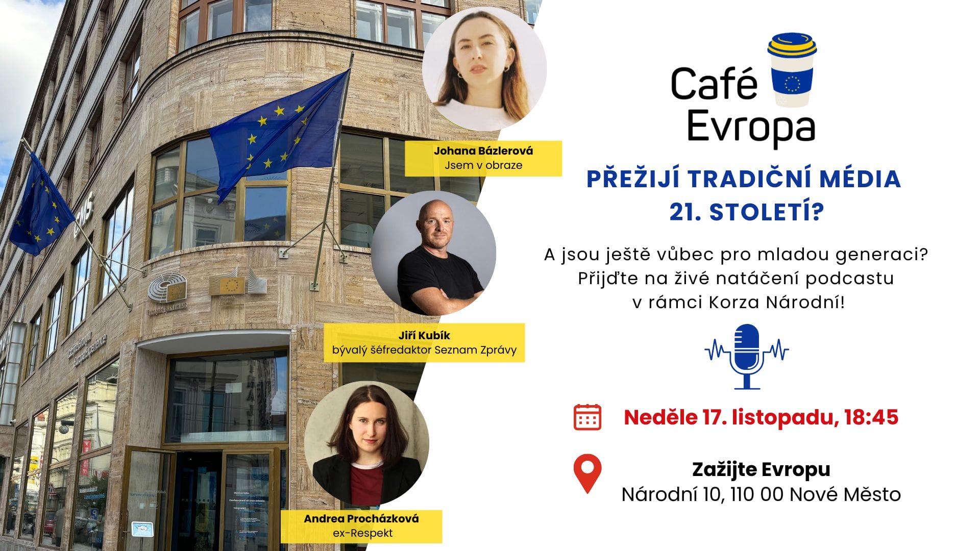 Café Evropa | Public podcast recording - Will traditional media survive the 21st century?