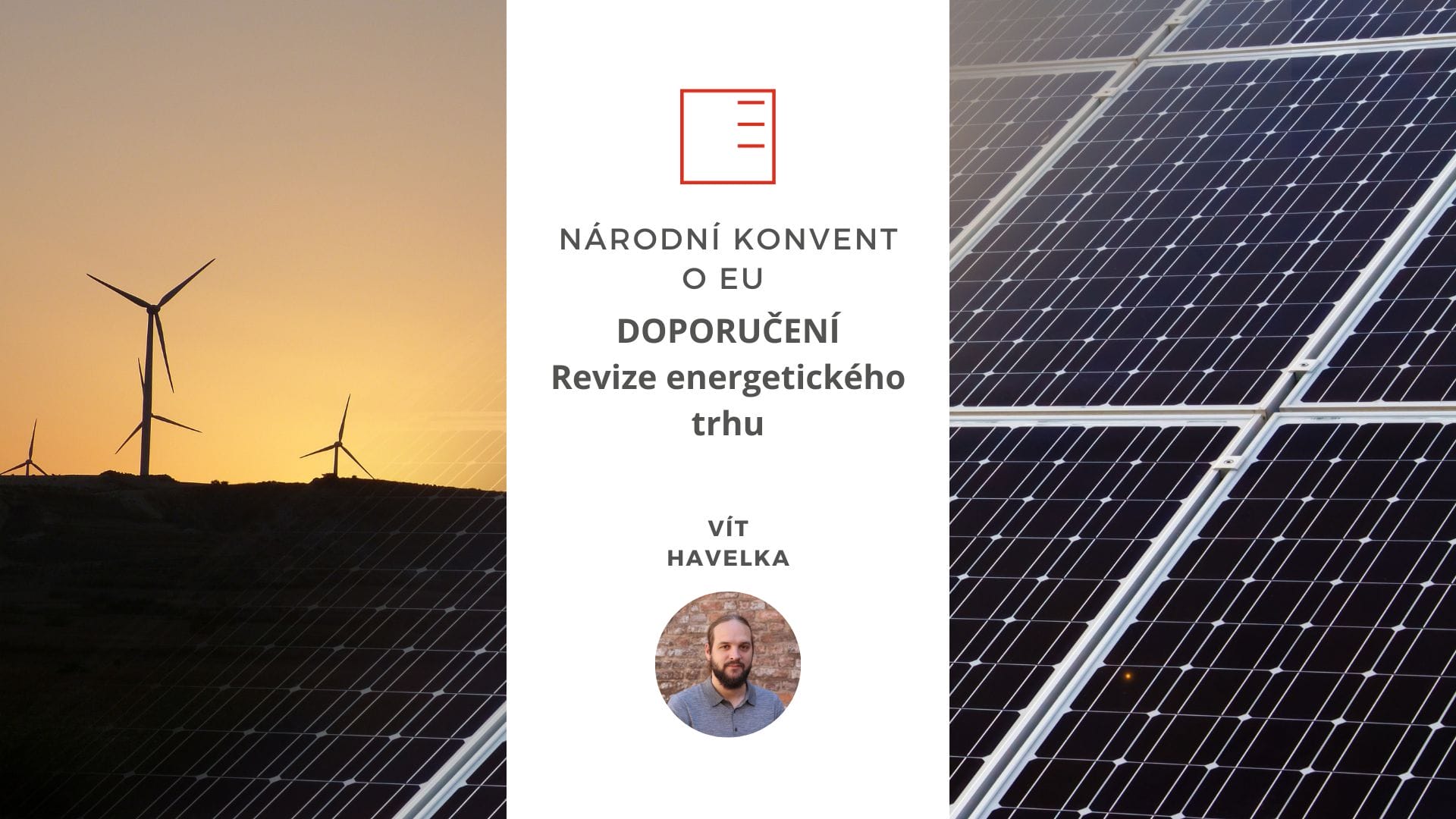 Národní konvent o EU | Doporučení: Revize energetického trhu