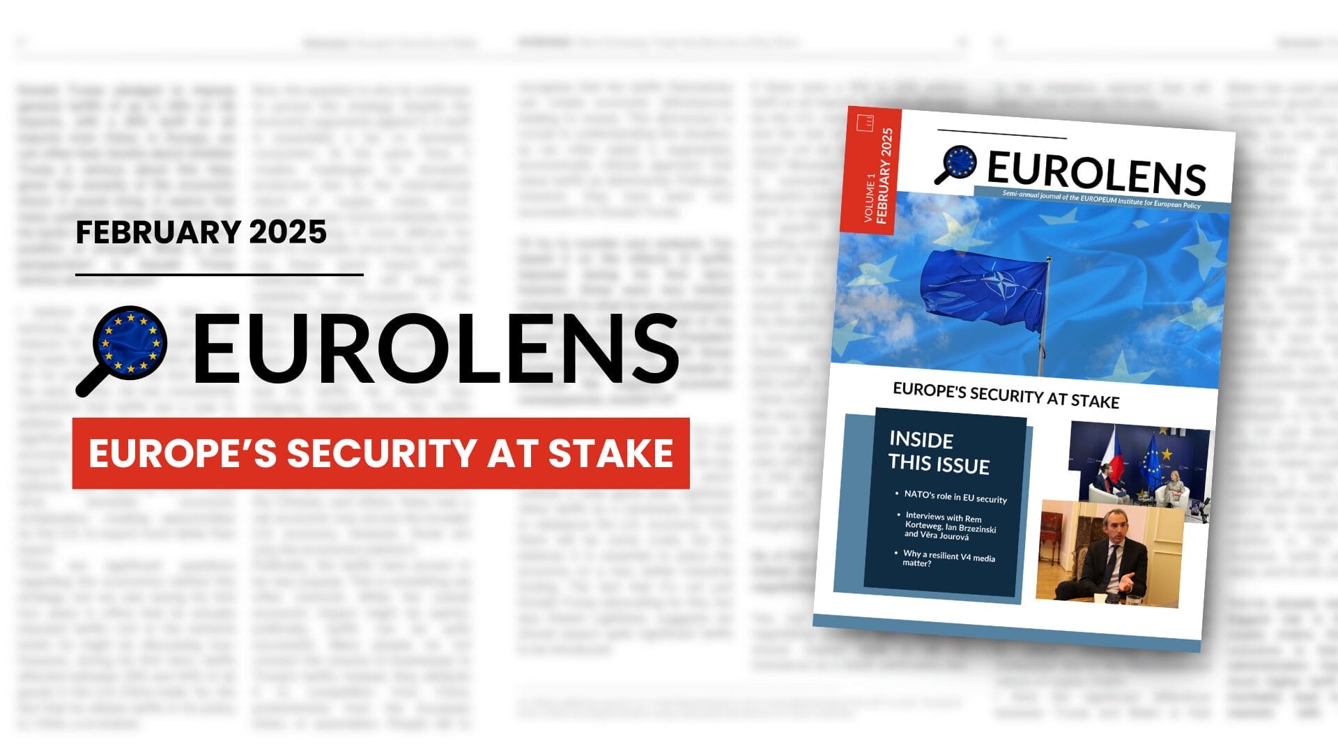 EuroLens Journal #1: Europe’s Security at Stake