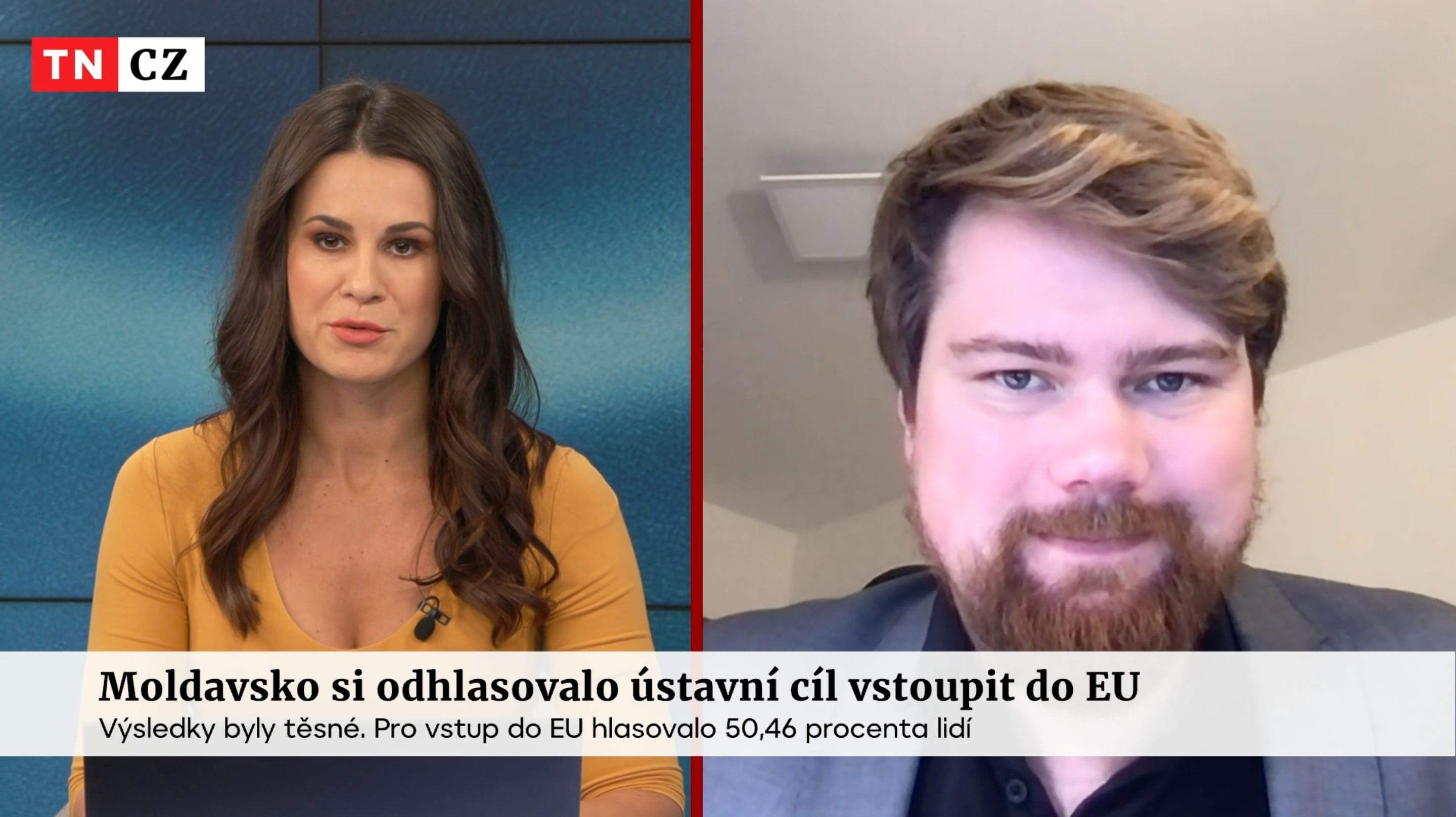 TV Nova | Moldavsko si těsně odhlasovalo směřování do EU