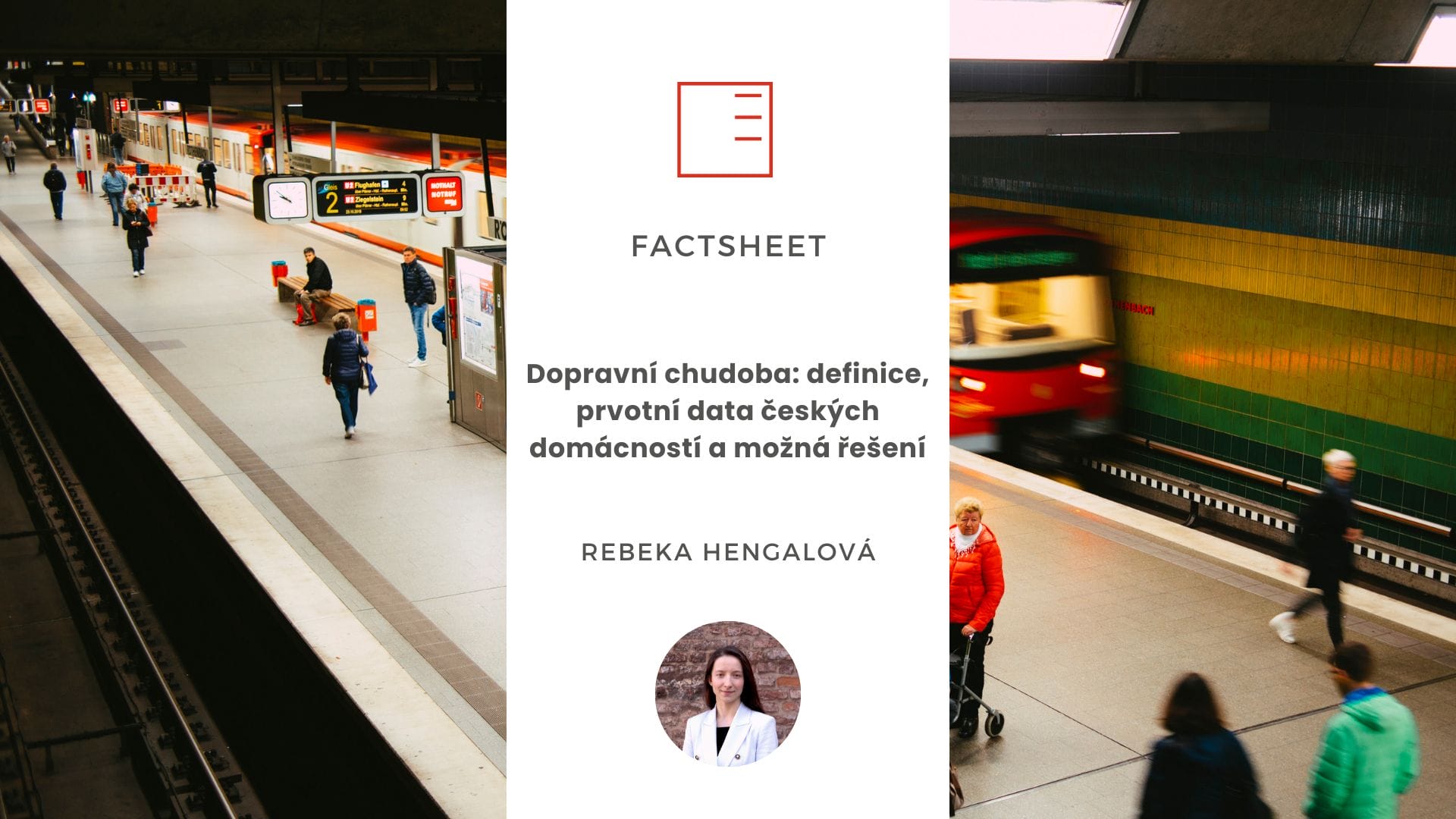 Factsheet | Dopravní chudoba: definice, prvotní data českých domácností a možná řešení