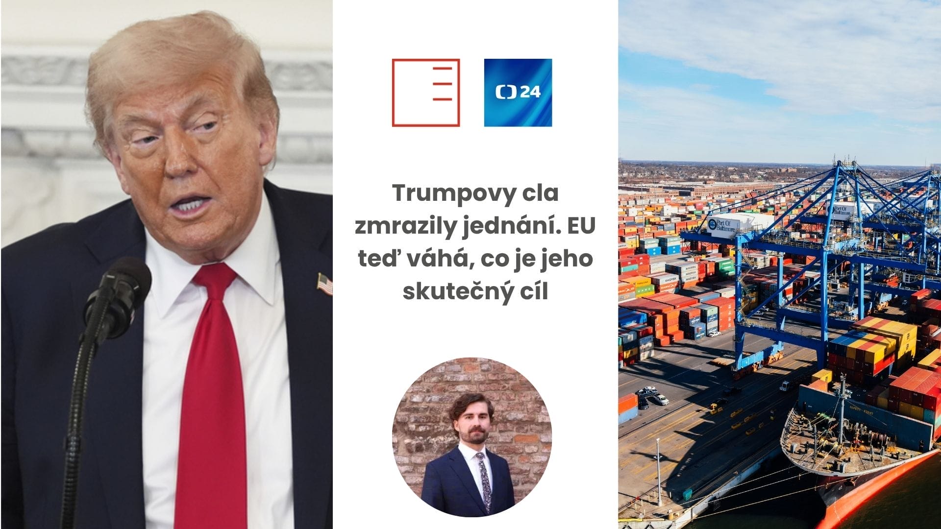 ČT24 | Trumpovy cla zmrazily jednání. EU teď váhá, co je jeho skutečný cíl