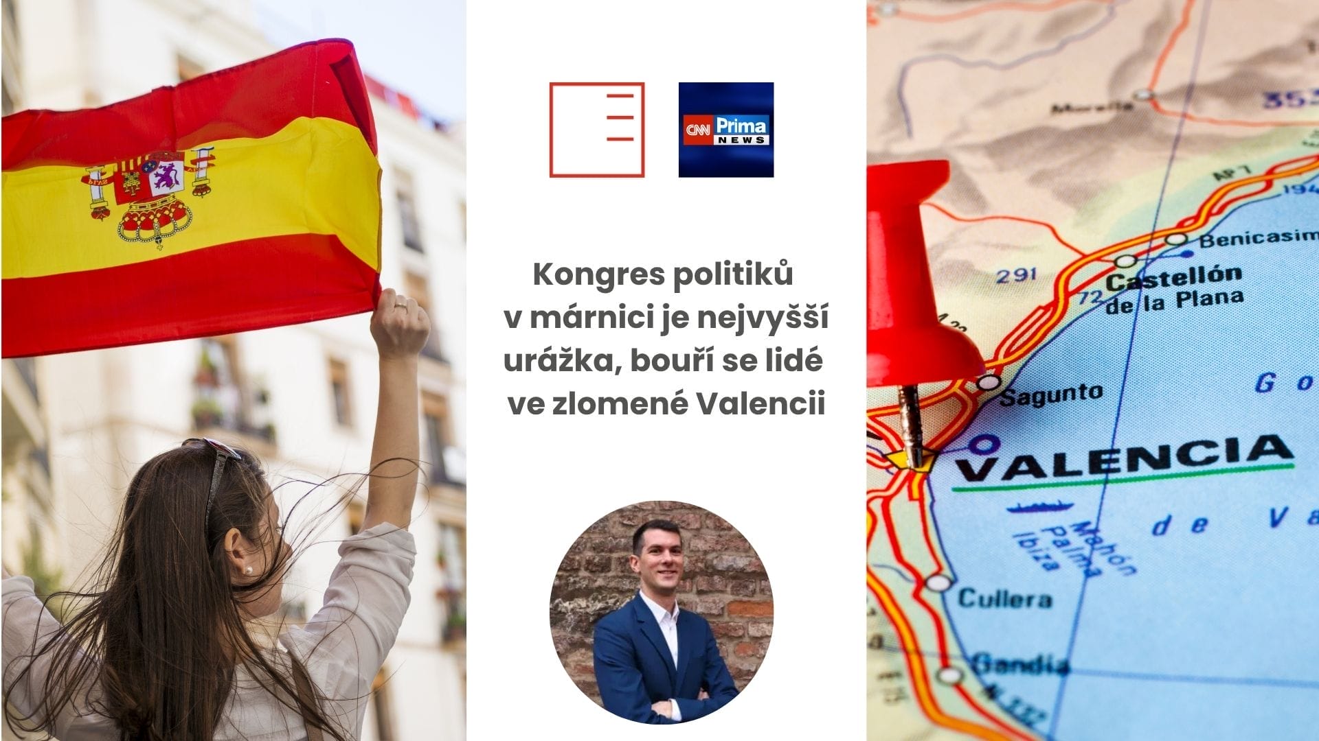CNN Prima News | Kongres politiků v márnici je nejvyšší urážka, bouří se lidé ve zlomené Valencii