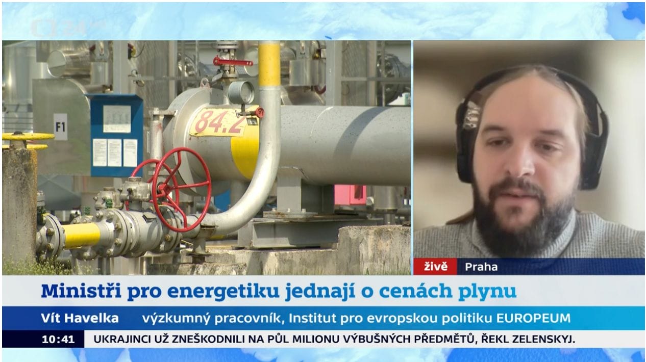 ČT24: Energy ministers discuss gas prices