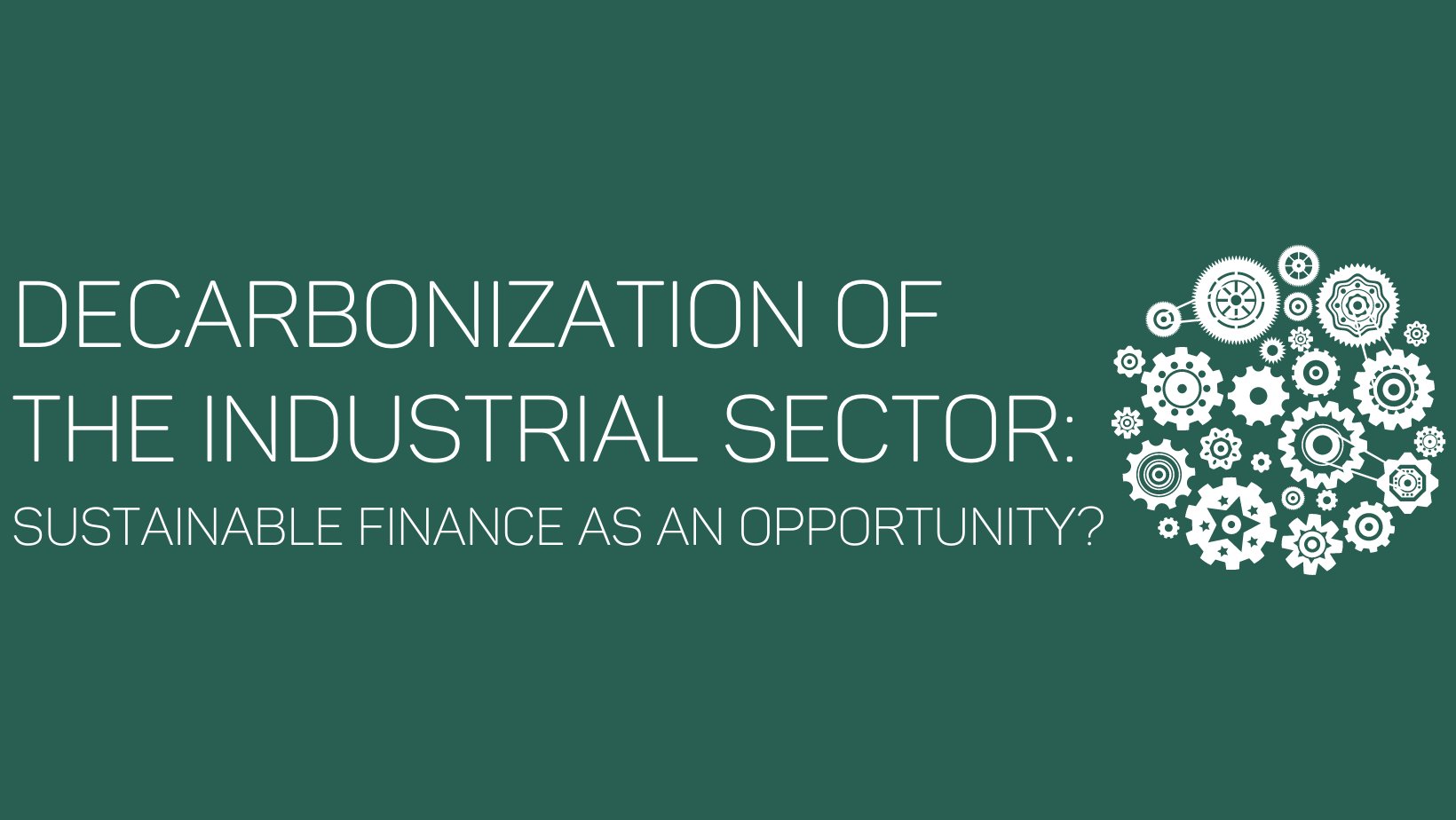 Decarbonization of the Industrial Sector: Sustainable Finance as an Opportunity?