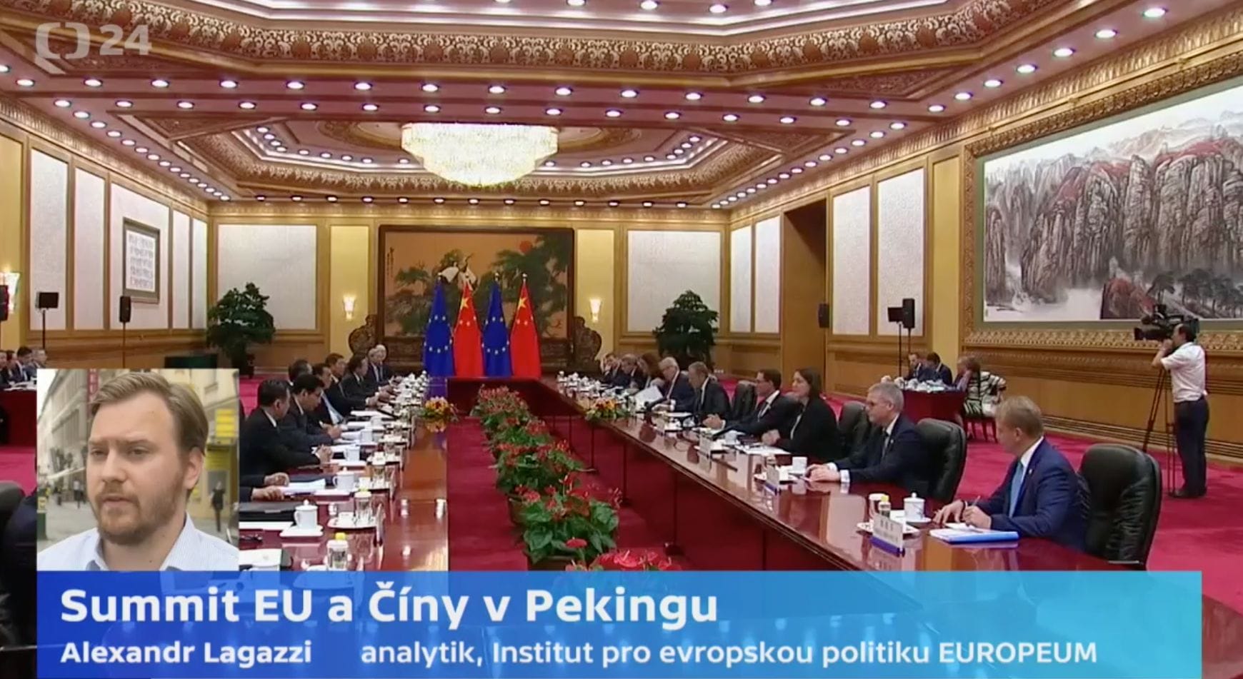 ČT24: Začíná dvoudenní summit Čína - EU v Pekingu