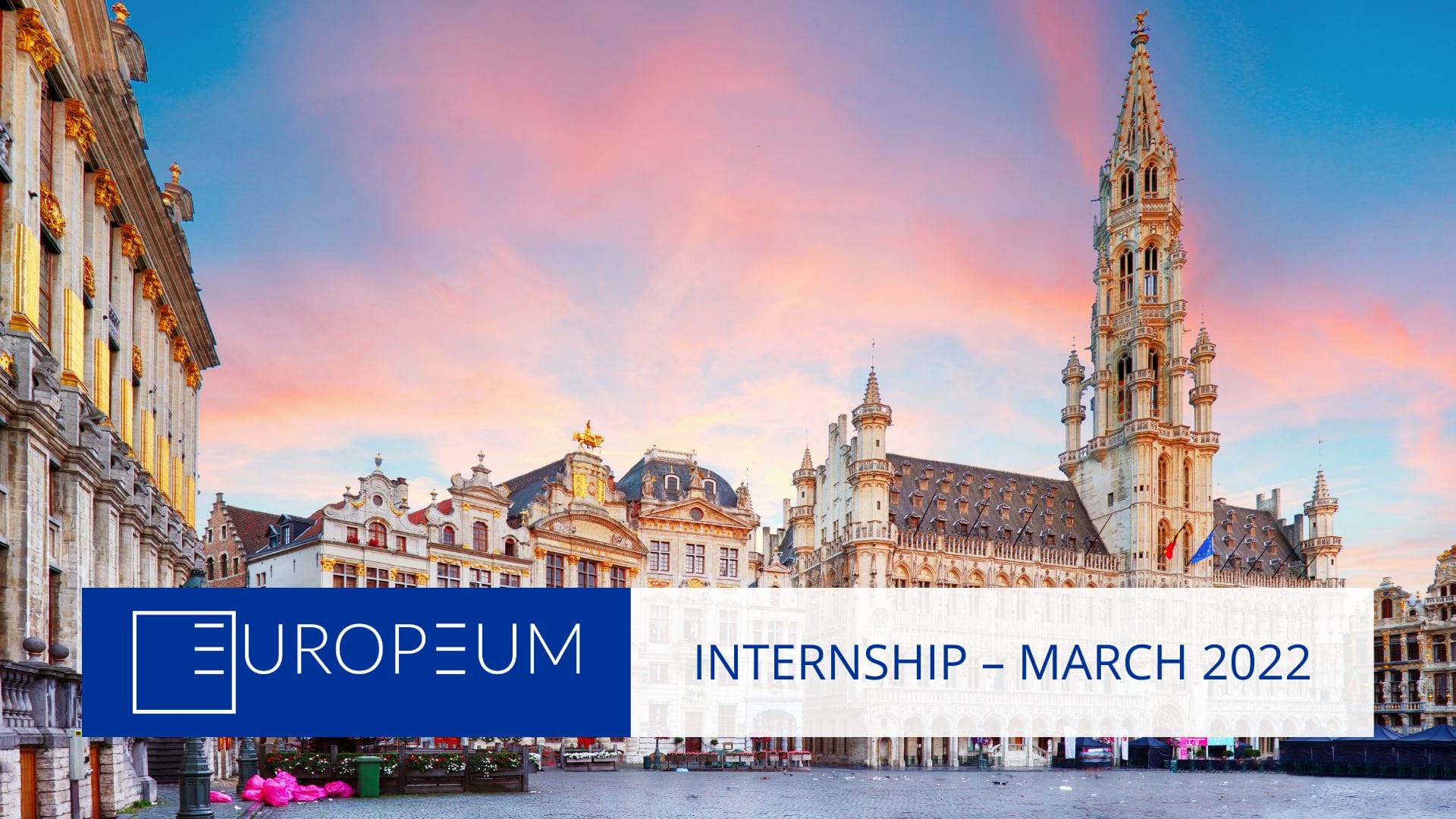 Job offer: Internship at our Brussels Office (Spring/Summer 2022)