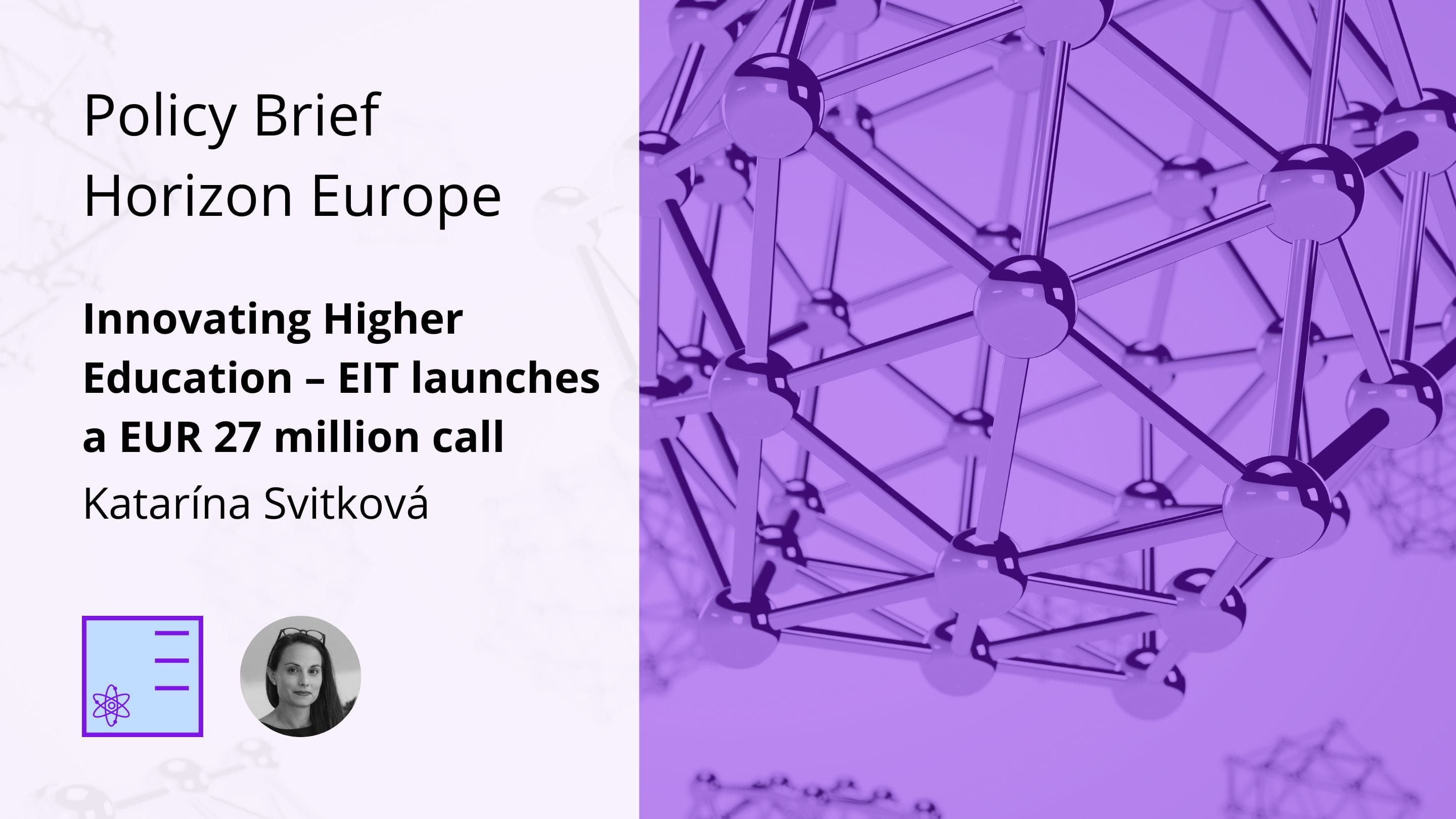 POLICY BRIEF: Innovating Higher Education – EIT launches a EUR 27 million call