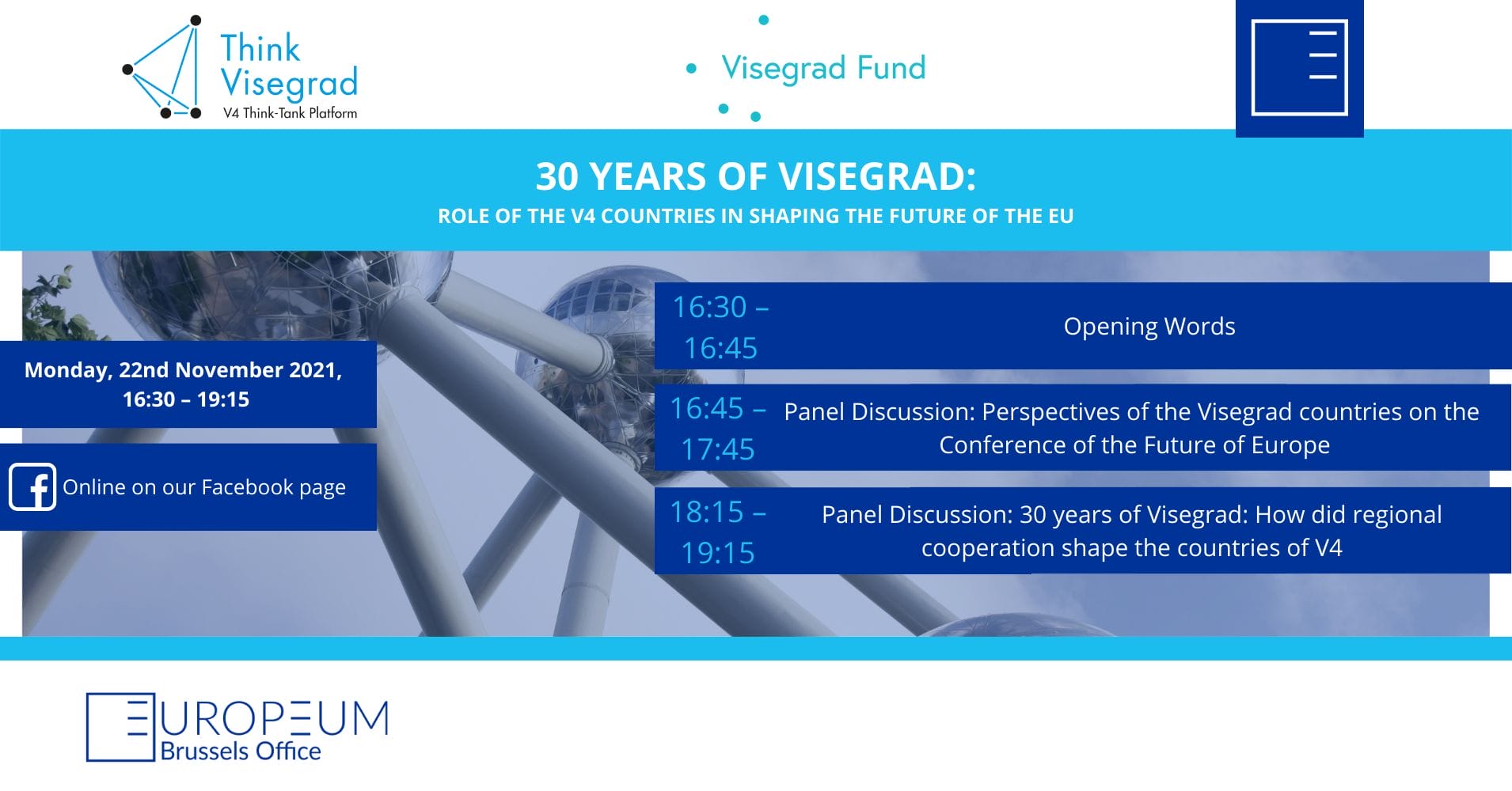 INVITATION: 30 Years of Visegrad: Role of the V4 countries in shaping the future of the EU