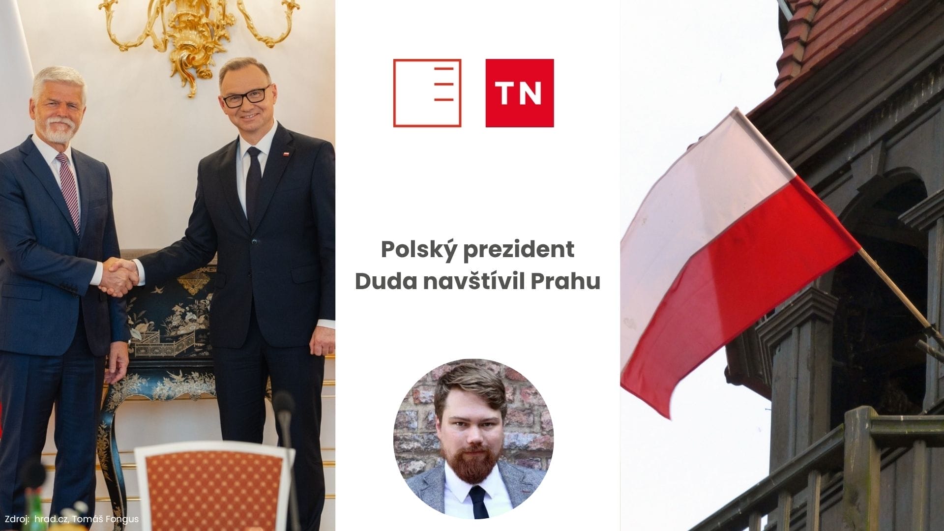 TN Live | Polský prezident Duda navštívil Prahu