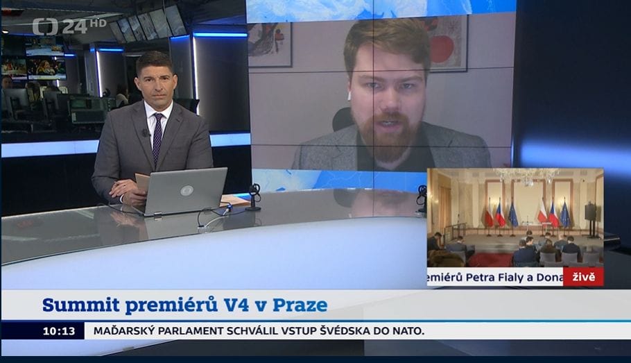 ČT24 | Summit premiérů V4 v Praze přinesl otázky o fungování skupiny