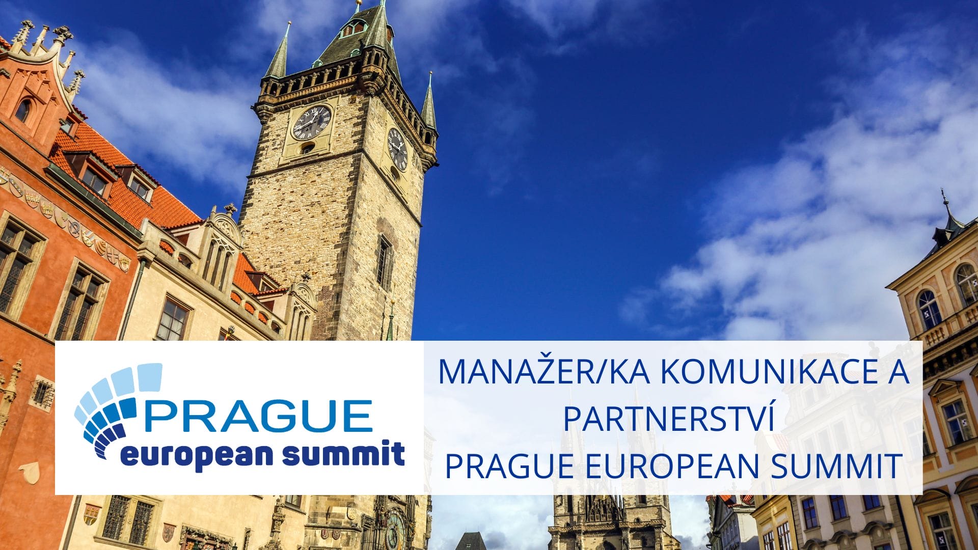 Výběrové řízení na pozici manažer/ka komunikace a partnerství Prague European Summit