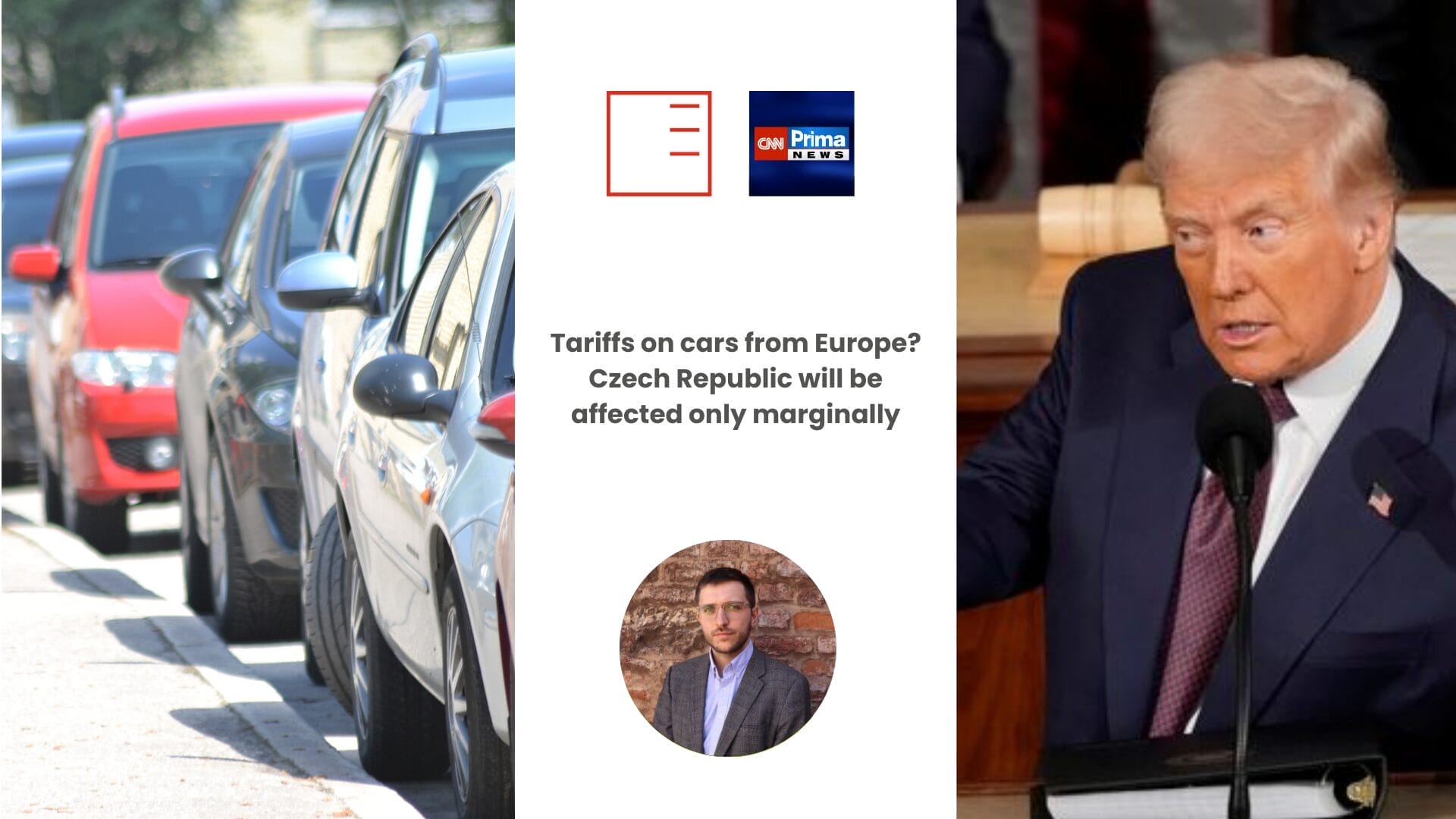 CNN Prima News | Tariffs on cars from Europe? Czech Republic will be affected only marginally