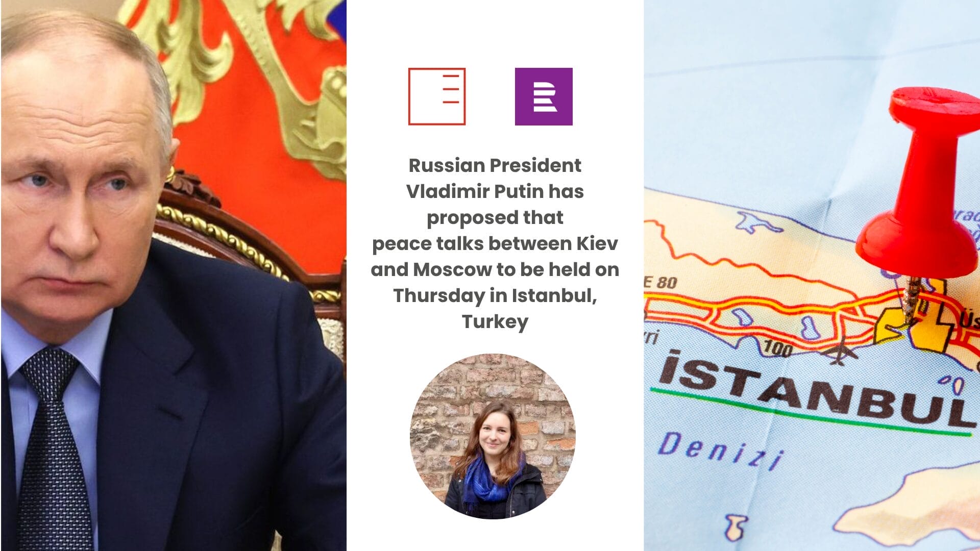 ČRo | Russian President Vladimir Putin has proposed that peace talks between Kiev and Moscow to be held on Thursday in Istanbul, Turkey