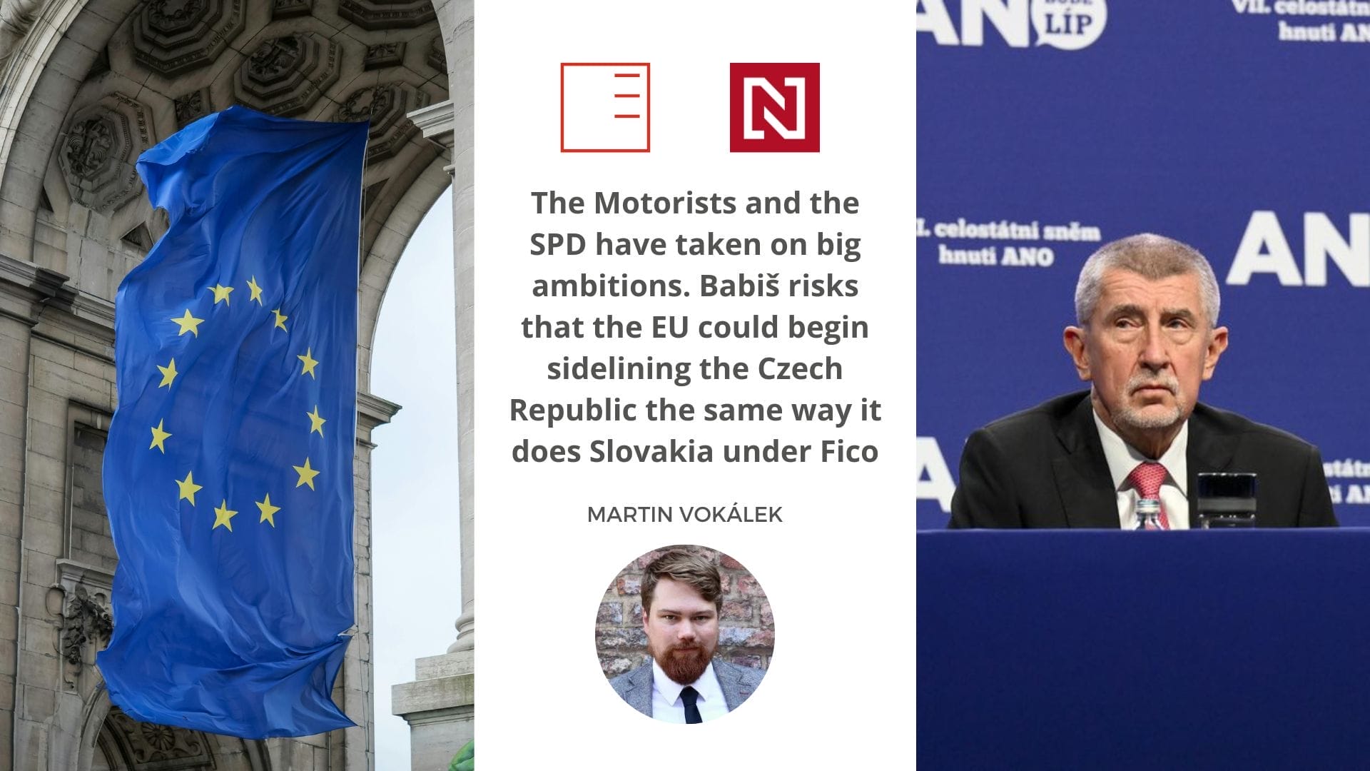 SK Denník N | The Motorists and the SPD have taken on big ambitions. Babiš risks that the EU could begin sidelining the Czech Republic the same way it does Slovakia under Fico