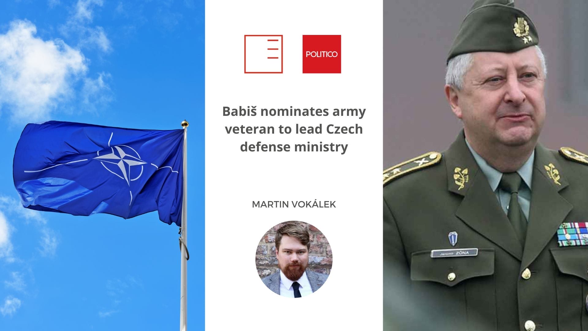 Politico | Babiš nominates army veteran to lead Czech defense ministry
