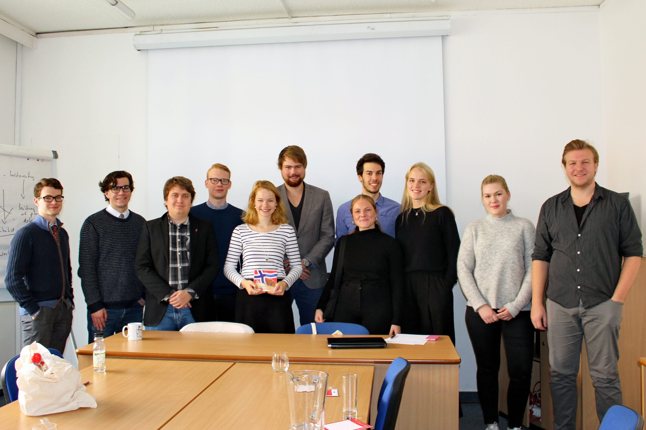 Norwegian students on a study visit at EUROPEUM