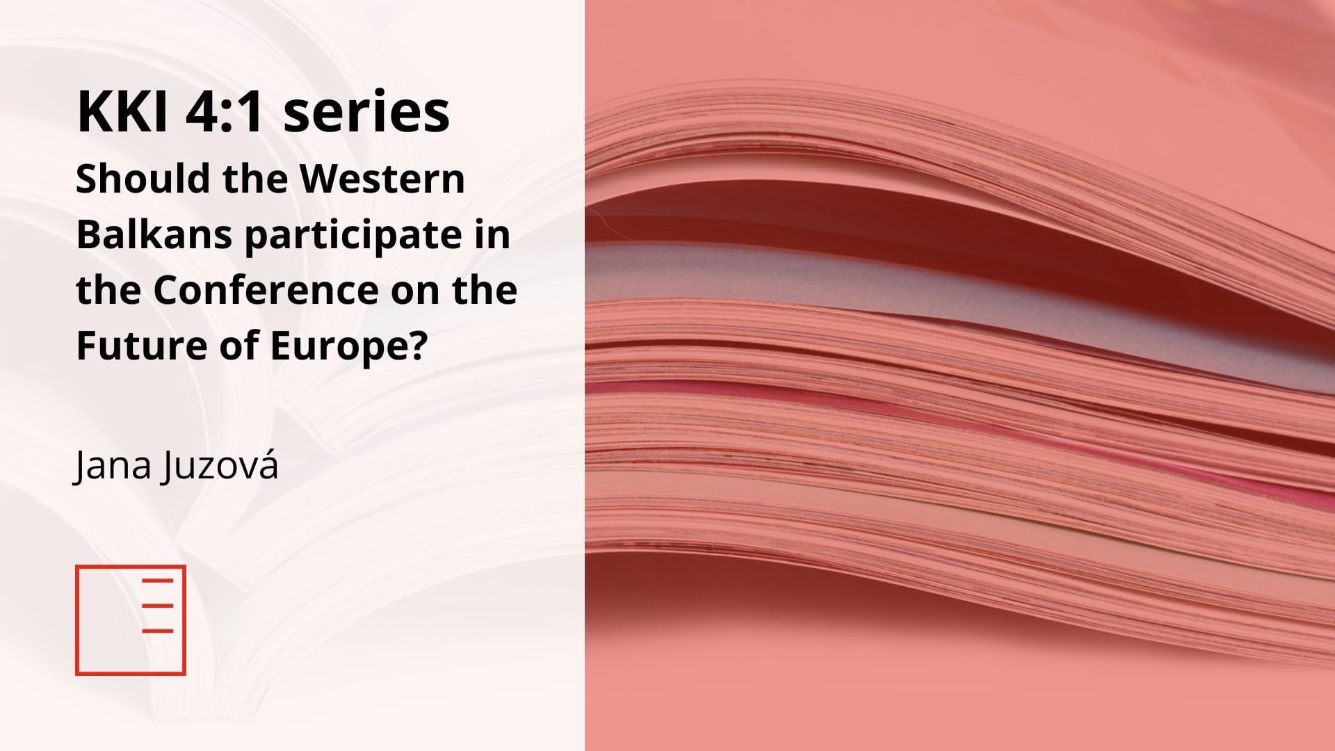 KKI 4:1 series: Should the Western Balkans participate in the Conference on the Future of Europe?