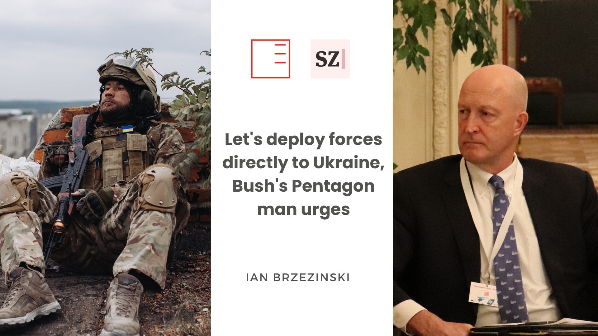 Seznam Zprávy | Let's deploy forces directly to Ukraine, Bush's Pentagon man urges