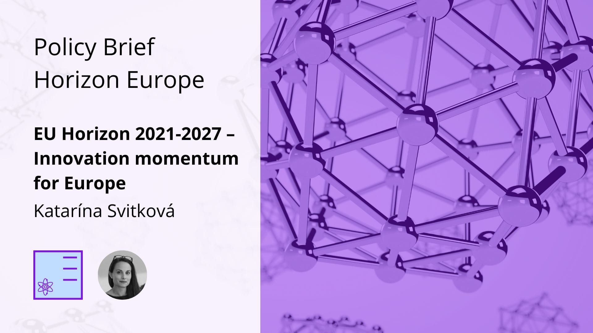 POLICY BRIEF: EU Horizon 2021-2027 – innovation momentum for Europe