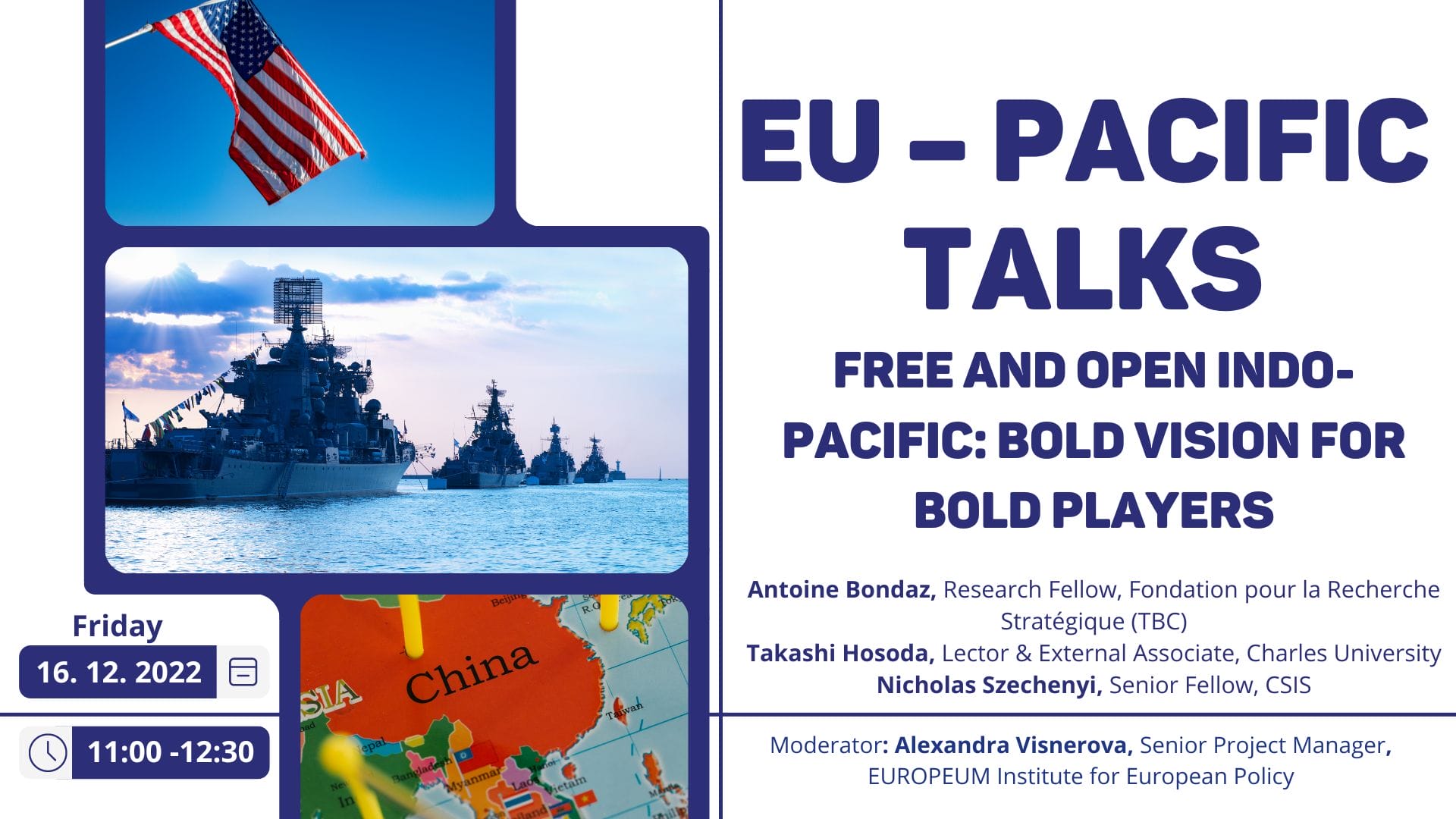 POZVÁNKA | EU - Pacific Talks: Free and Open Indo-Pacific: Bold vision for bold players