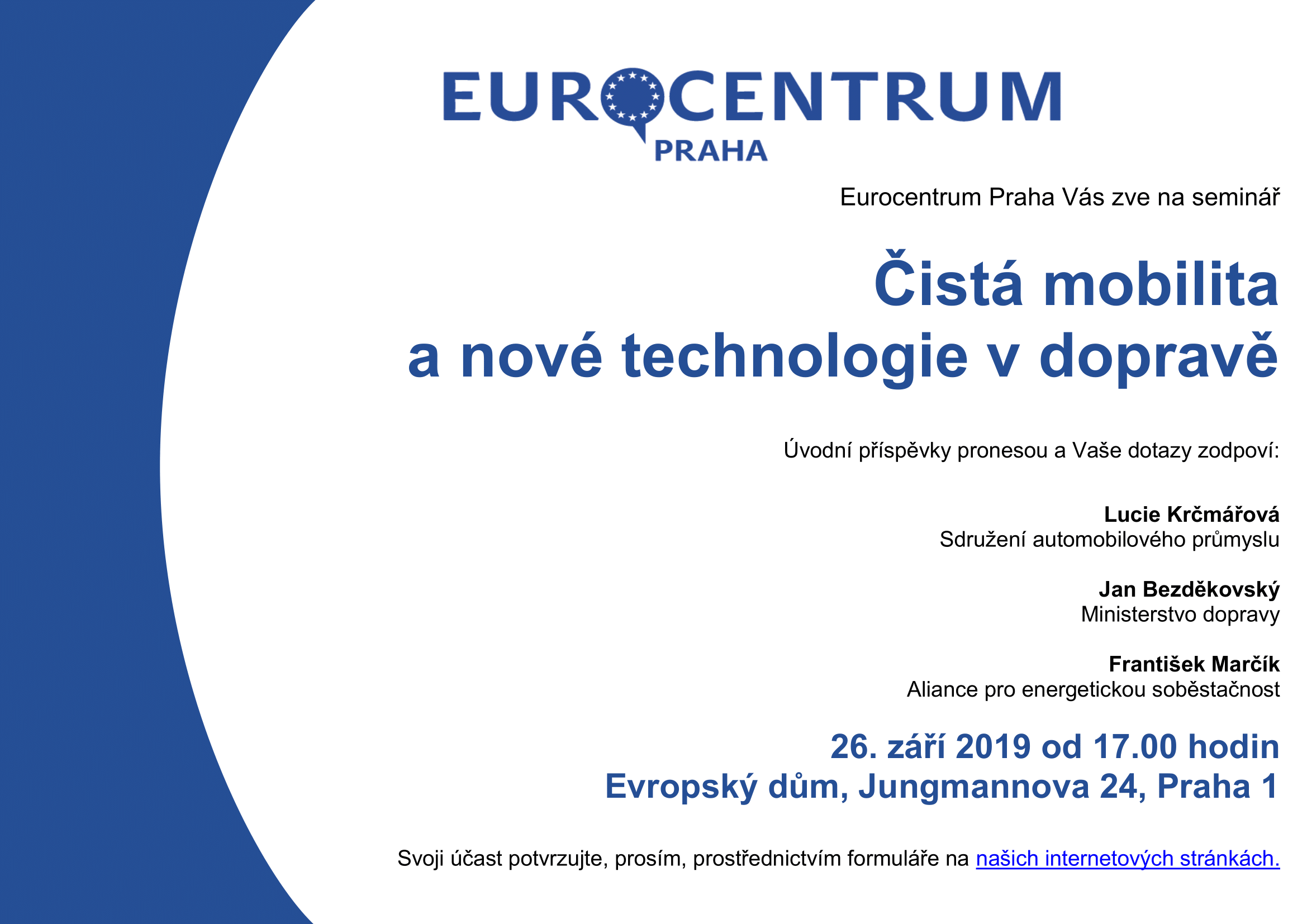 EUROCENTRUM: Čistá mobilita a nové technologie v dopravě