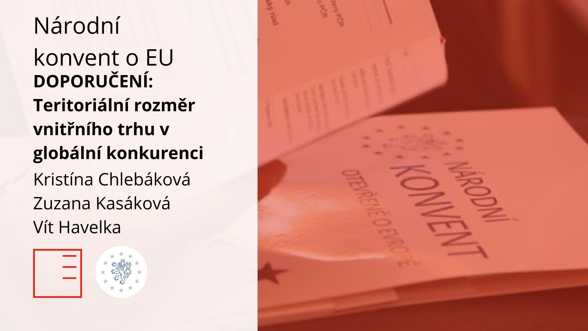 National Convention on the EU: RECOMMENDATION: The territorial dimension of the internal market in global competition