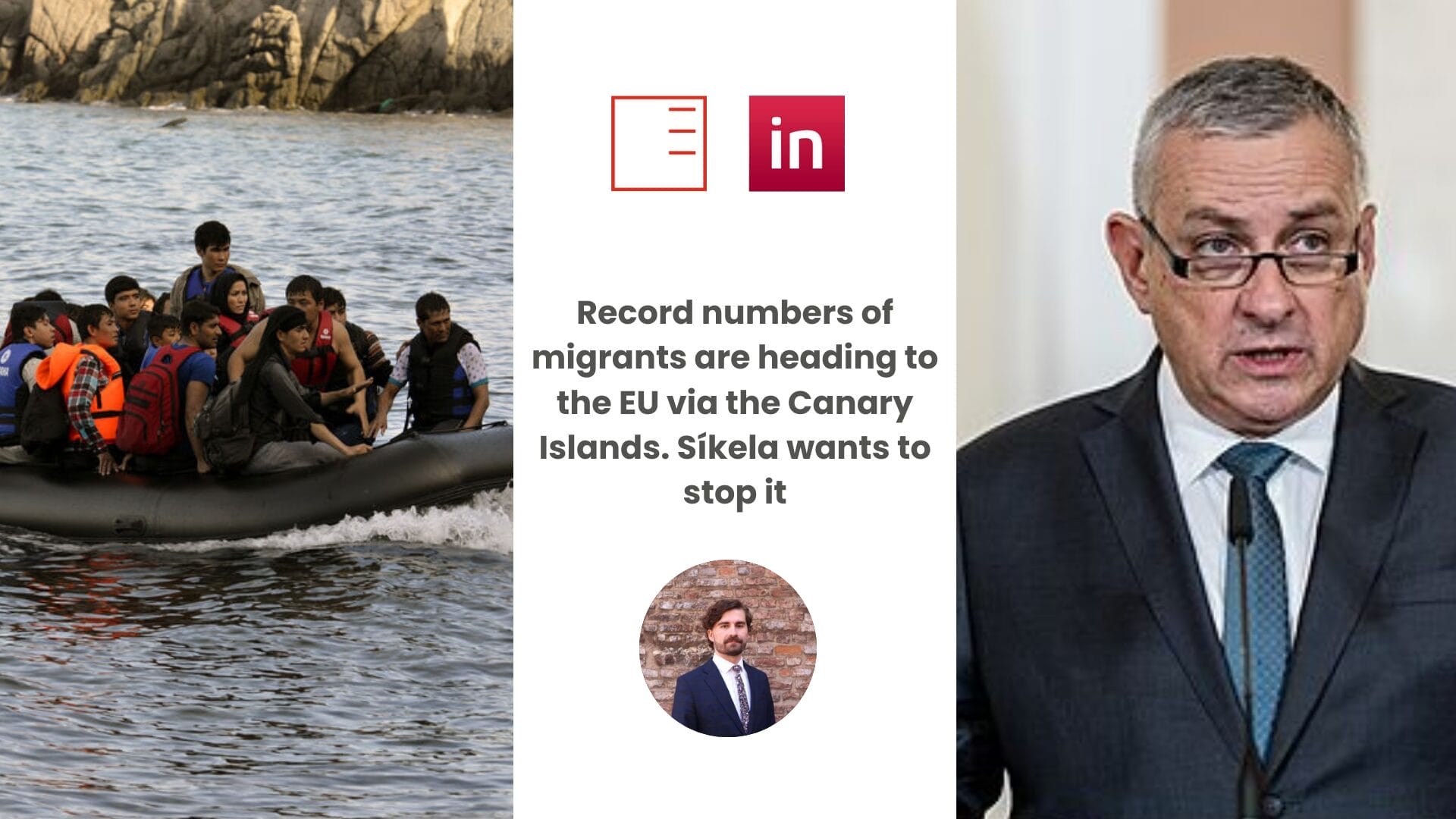 Novinky.cz | Record numbers of migrants are heading to the EU via the Canary Islands. Síkela wants to stop it