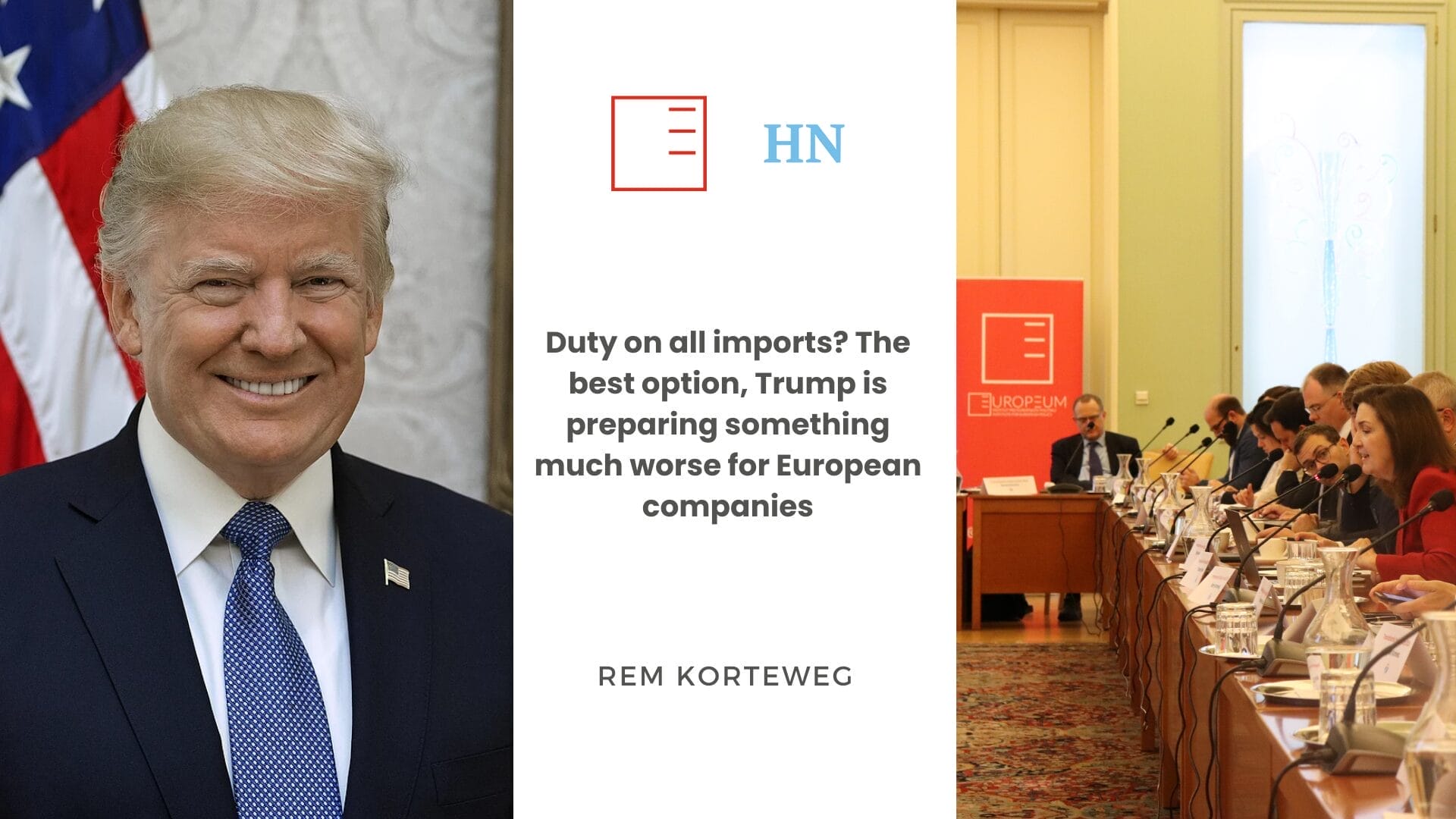 Hospodářské noviny | Duty on all imports? The best option, Trump is preparing something much worse for European companies